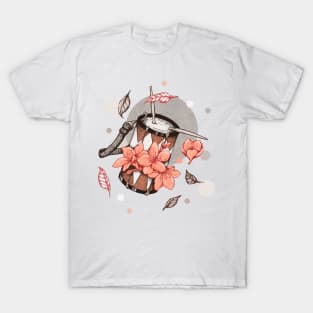 Drum and flowers T-Shirt